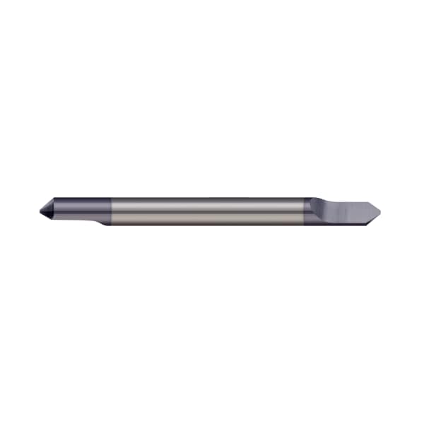 Engraving Cutter, Tipped Off, Double Ended, 0.1250" (1/8) Shank dia, Finish: AlTiN